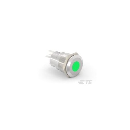 Alcoswitch AV19 SPL 5A SPOT LED GREEN 24V AV1911D624Q04